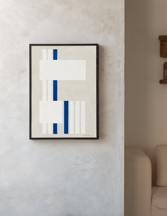 White and a Bit of Blue Art Print – Archive Sale Edition-Art Print-Hôtel Magique