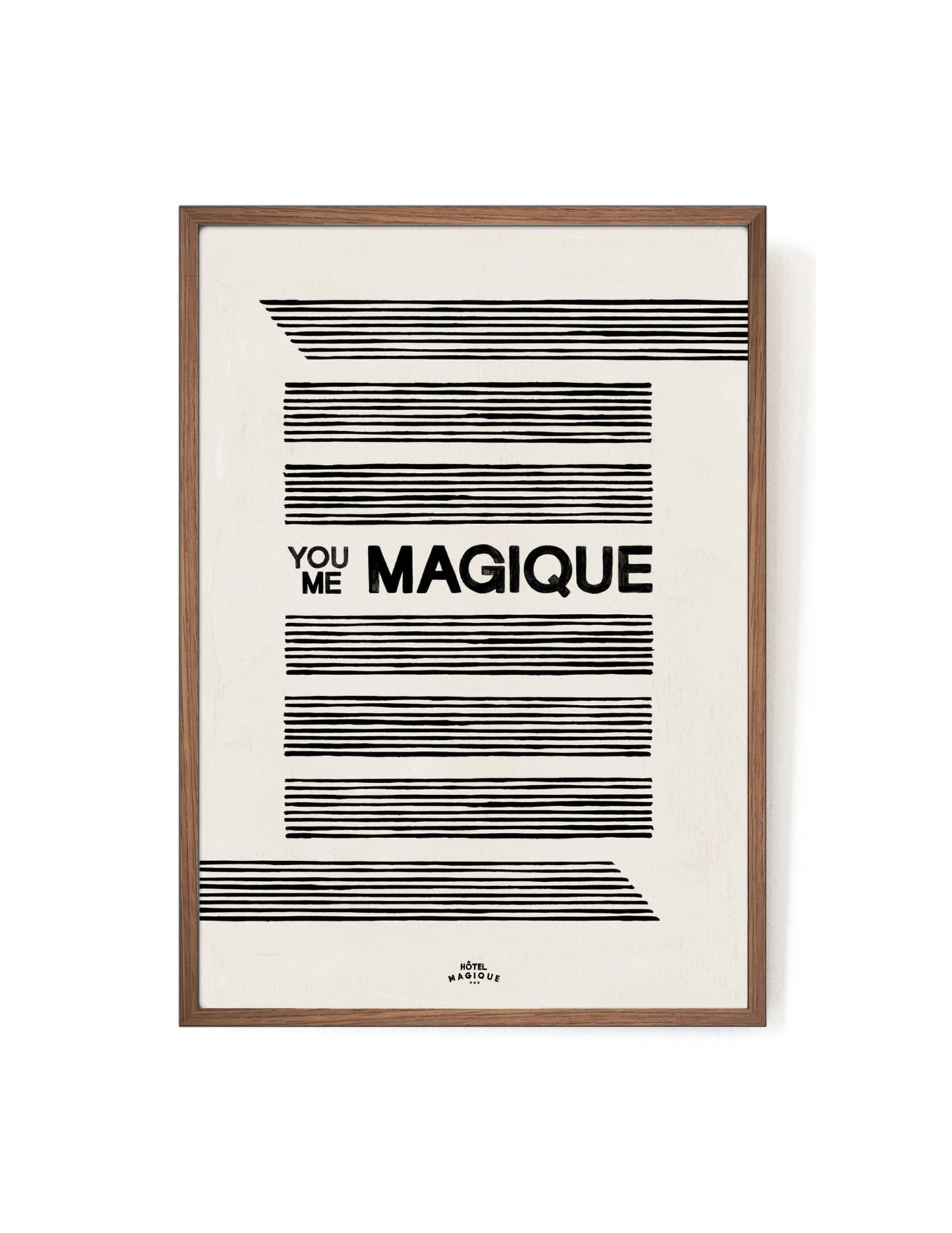 You Me Magique art print-Art Print-A3-Mahogany-Hôtel Magique