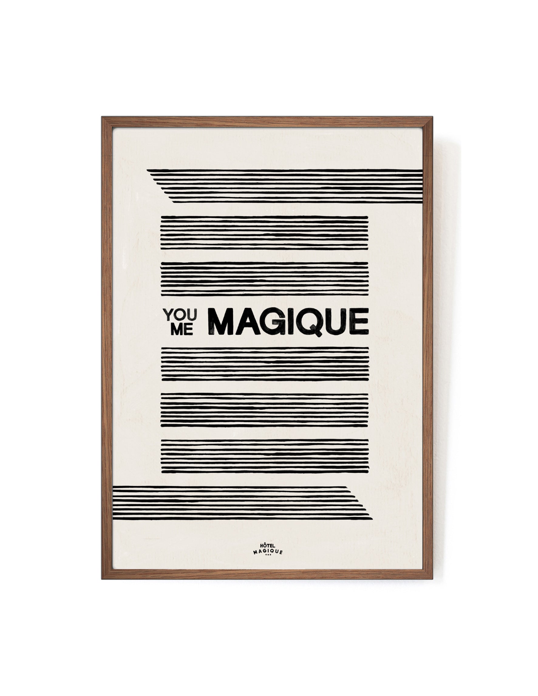You Me Magique art print-Art Print-A3-Mahogany-Hôtel Magique