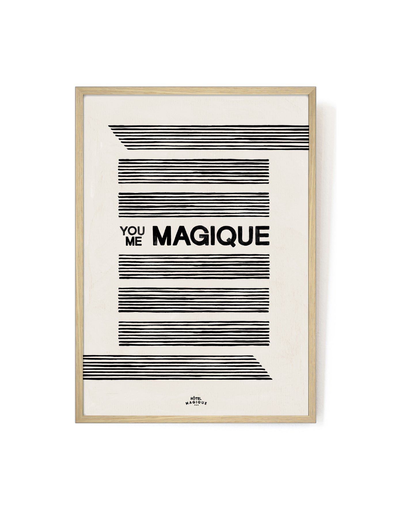 You Me Magique art print-Art Print-A3-Oak-Hôtel Magique
