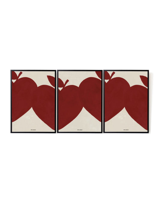Magique in a Red row of three-Art Print-Hôtel-Magique